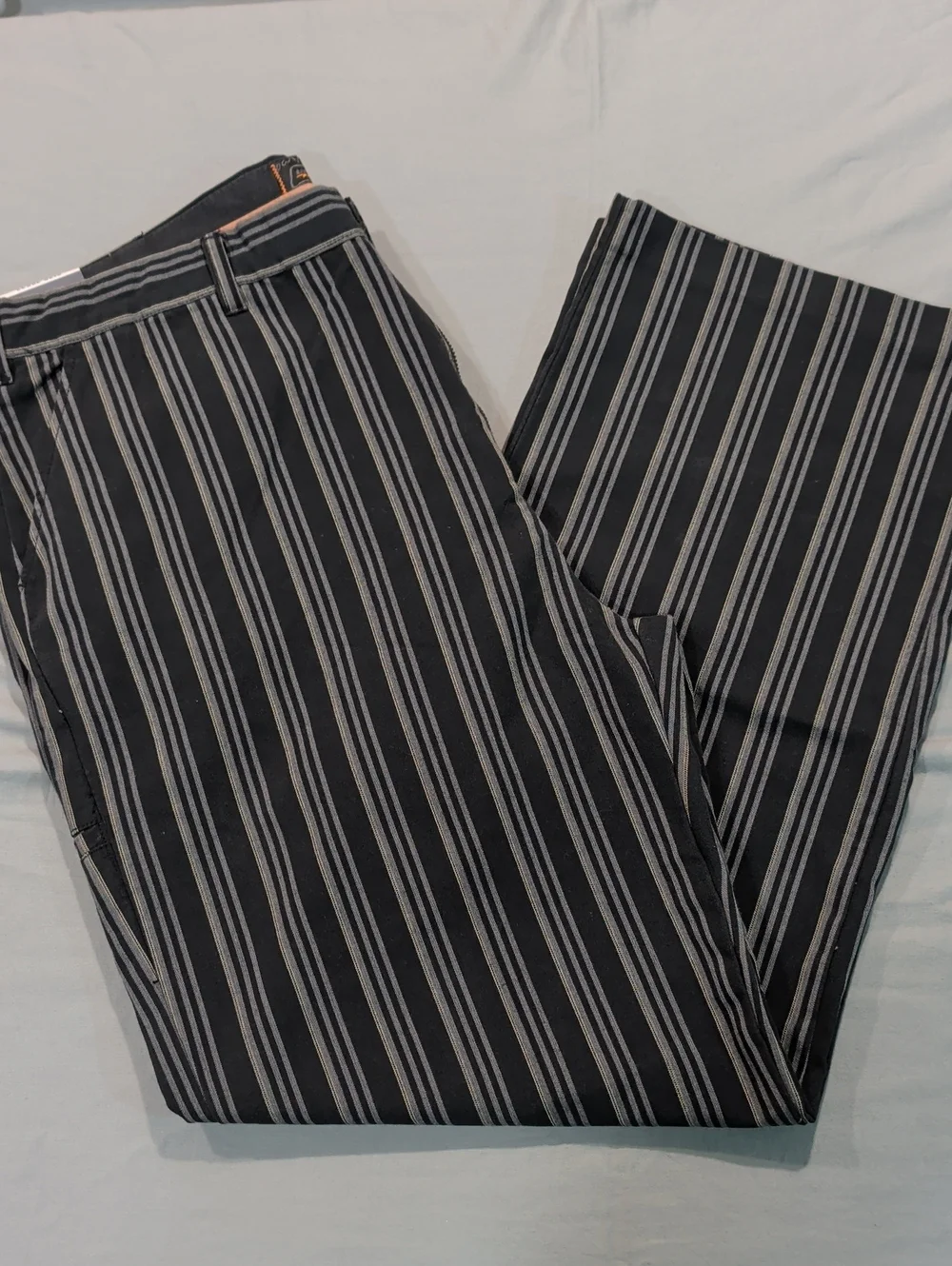 Urban Pipeline Black Wide-leg Pinstripe Pants - Size 38x32 NWT